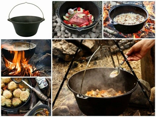 KOCIOŁEK WĘGIERSKI ŻELIWNY 8 L