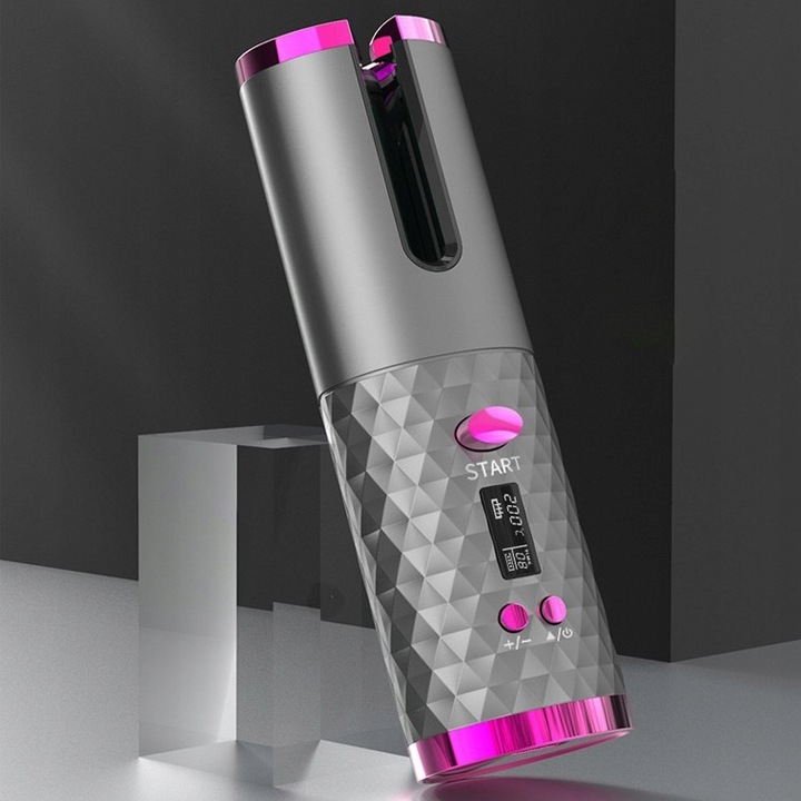 Lokówka automatyczna BEZPRZEWODOWA do włosów loków STYLIZACJI obrotowa LCD