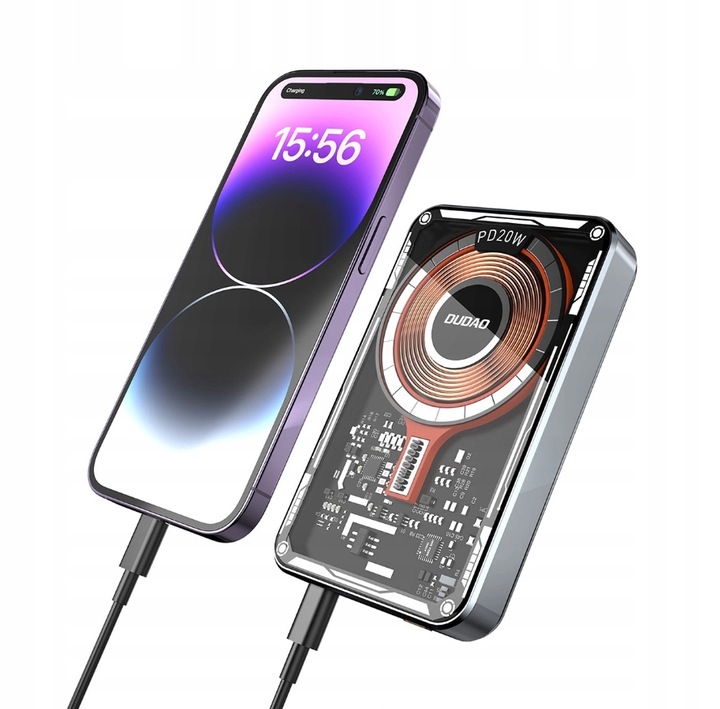 DUDAO POWERBANK BEZPRZEWODOWY 10000mAh 15W MAGSAFE DUŻY POJEMNY POWER BANK