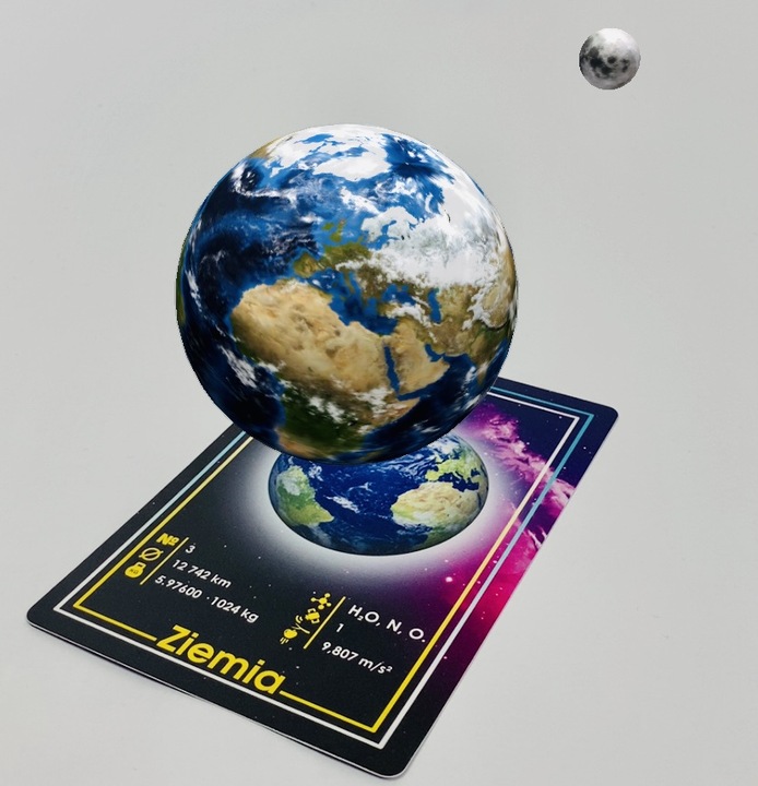 DINOZAURY PLANETY ROBOTY INTERAKTYWNE KARTY 4D SMARTFON APLIKACJA 3+ SMARTY