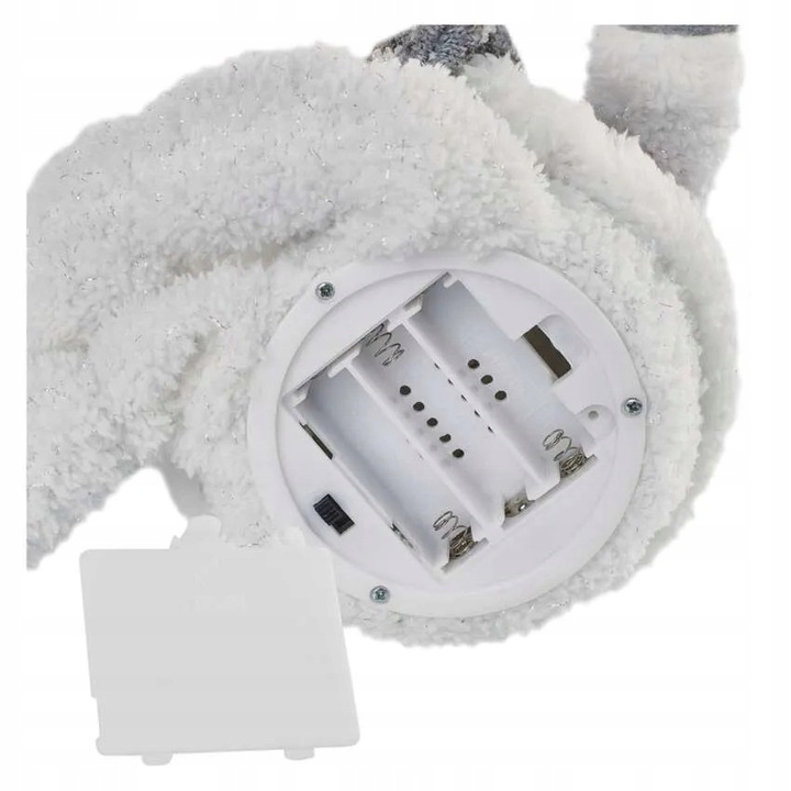 Siedzący bałwanek skrzat LED 3x AA DCFW02