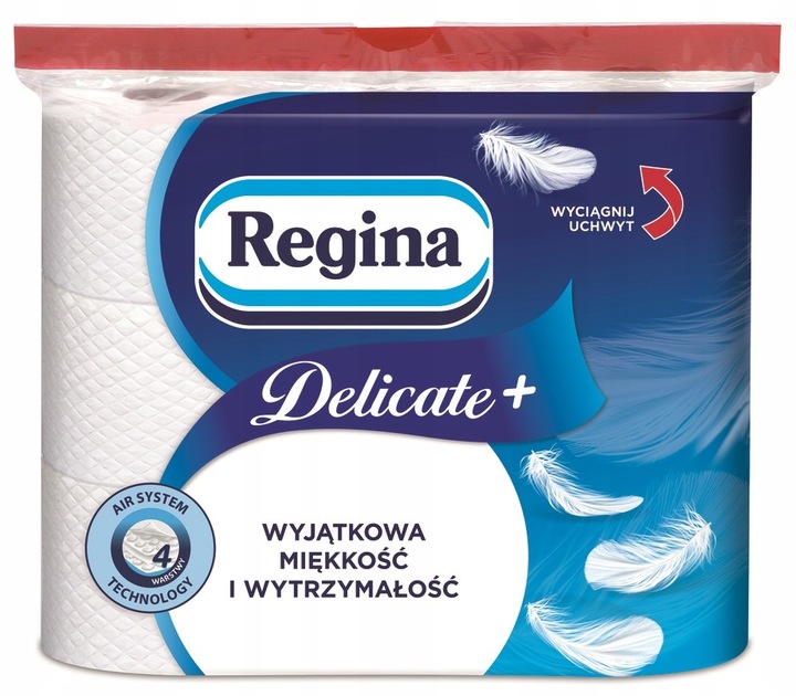 Papier Toaletowy Regina DELICATE+ (Delicatis) poduszeczki 4W zestaw 45 szt.