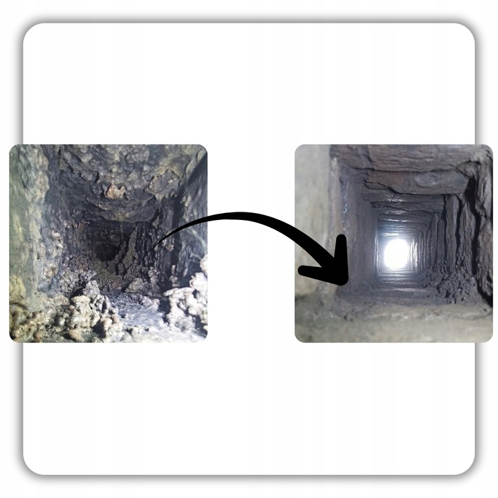 ŚRODEK PROSZEK DO CZYSZCZENIA KOMINA PIECA USUWANIA SADZY ZESTAW HANSA 1kg