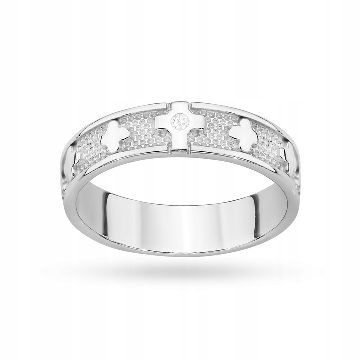 SREBRNY PIERŚCIONEK RÓŻANIEC NA PALEC pr. 925 r.15