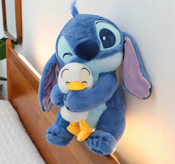 STICH I LILO PLUSZOWA ZABAWKA STITCH Z KACZKĄ 30CM