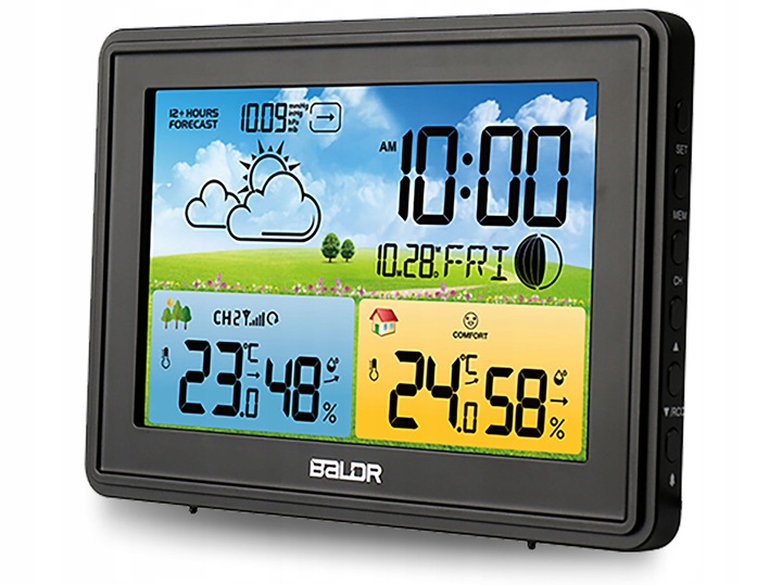 BEZPRZEWODOWA STACJA POGODY POGODOWA HIGROMETR