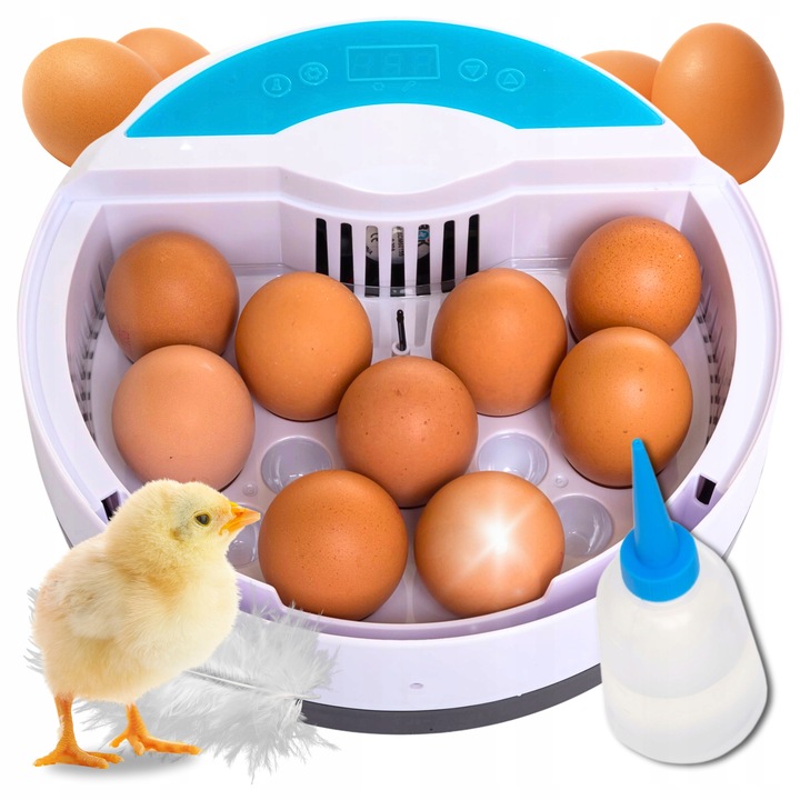 Inkubator wylęgarka automatyczna klujnik jaja kurze jajka na 9 jaj 20W