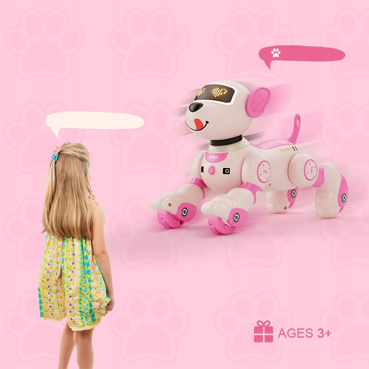 ROBOT INTERAKTYWNY PIES PIESEK ZDALNIE STEROWANY PROGRAMOWANY 20+ FUNKCJE