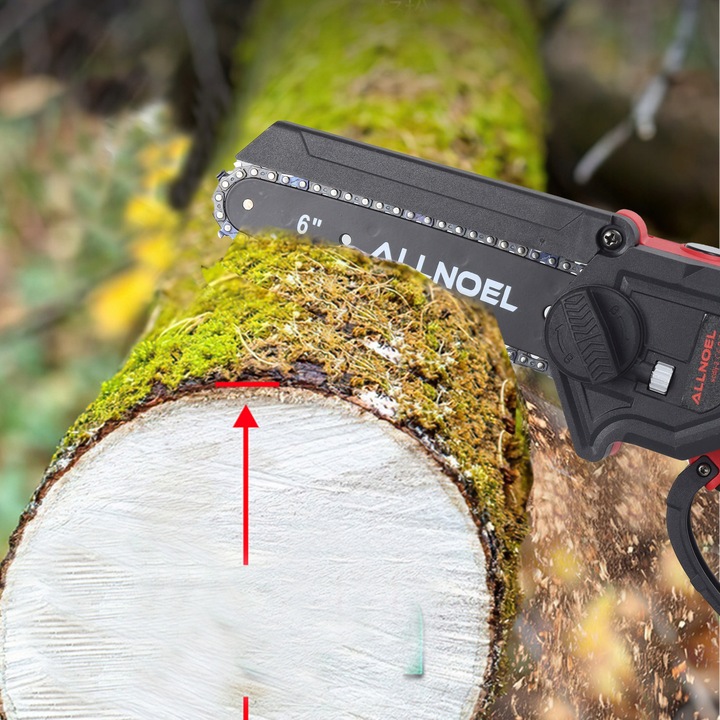 PIŁA ŁAŃCUCHOWA AKUMULATOROWA 21V PILARKA 6" 2x AKUMULATOR WALIZKA ZESTAW