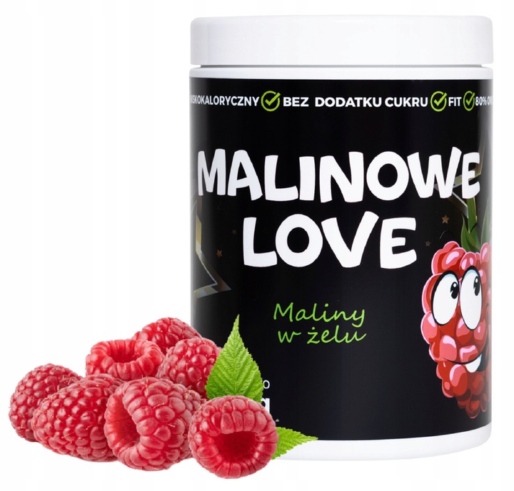 Frużelina FIT Malina | Dżem bez Cukru Keto 80% PUSZKA XXL 1.1kg