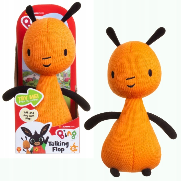 Maskotka MÓWIĄCY FLOP - pluszak 27 cm z serialu BING - mówi po polsku