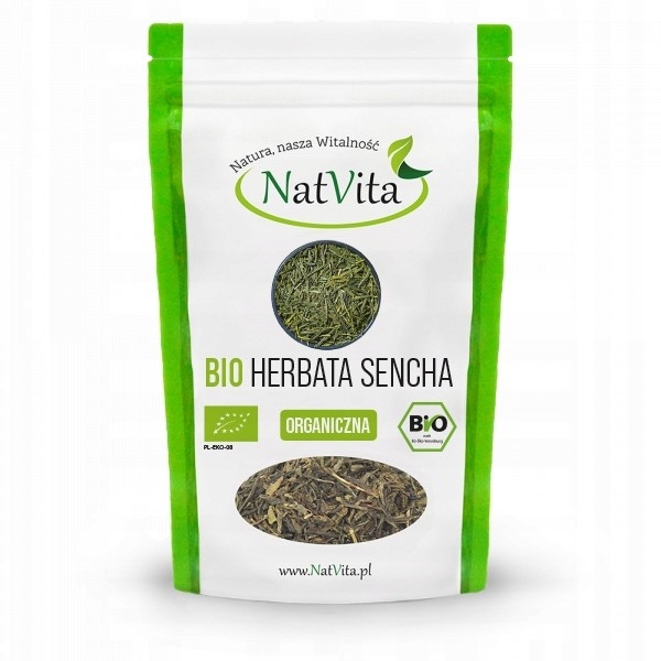 Sencha BIO Herbata Zielona Herbata Ekologiczna Stres 250g NatVita