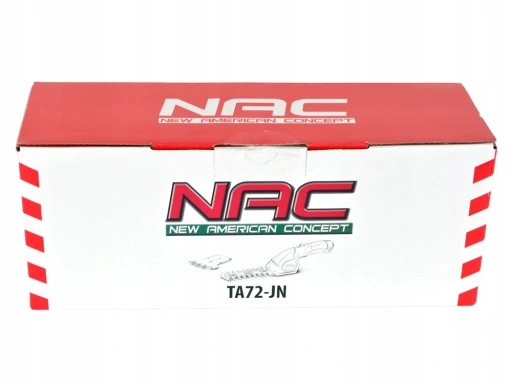 NOŻYCE AKUMULATOROWE DO TRAWY I KRZEWÓW NAC TA72-JN 7,2 V 2 OSTRZA