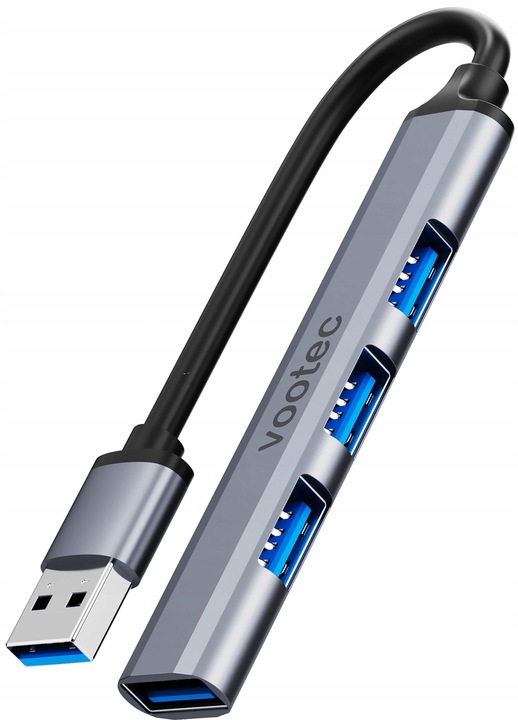 ROZDZIELACZ ROZGAŁĘŹNIK HUB USB 3.0 ADAPTER 4 PORTOWY KONCENTRATOR 4X USB