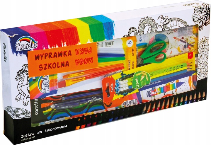 Wyprawka szkolna Fiorello MEGA PAKA XXL 18 elementów