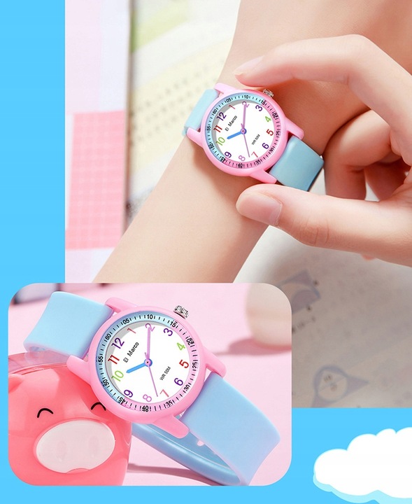 Zegarek Analogowe dla Dzieci w 4+ lat Wodoodporny