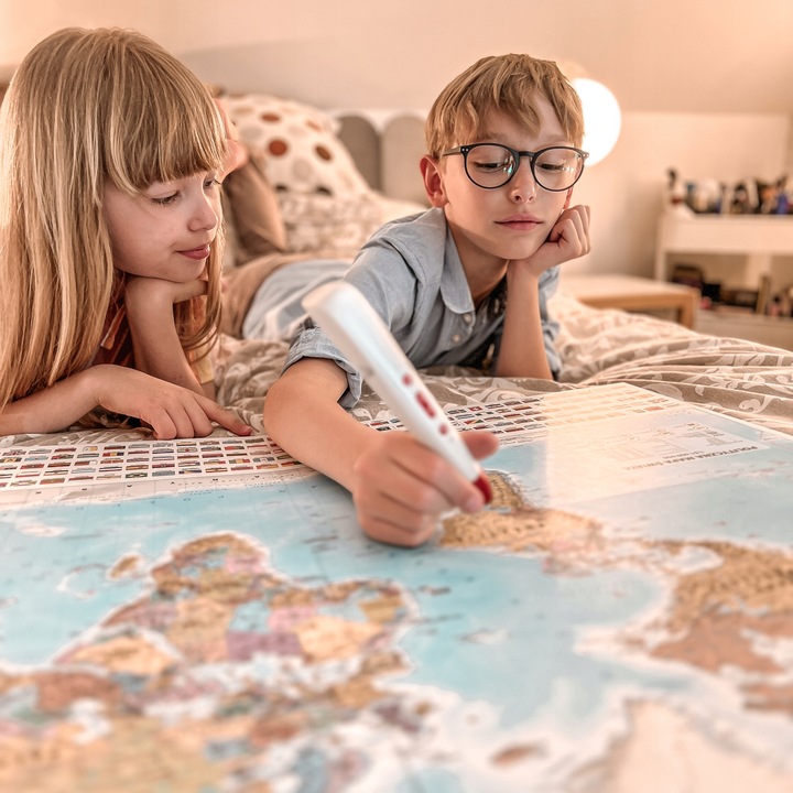 INTERAKTYWNA MAPA ŚWIATA Z PENEM / PIÓREM MUNDIMAP GRY EDUKACJA ARTGLOB