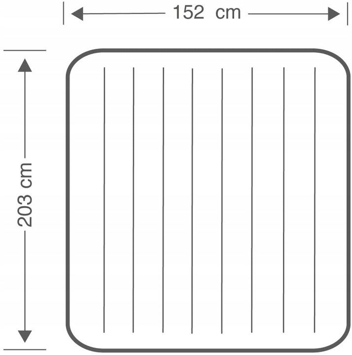 Intex 64765 Nadmuchiwane łóżko standardowe Queen z pompką ręczną i 2