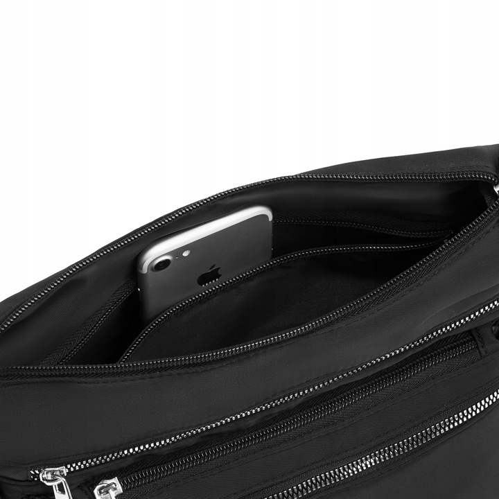 Torebka damska na ramię torba czarna pojemna miejska torebka styl ZAGATTO