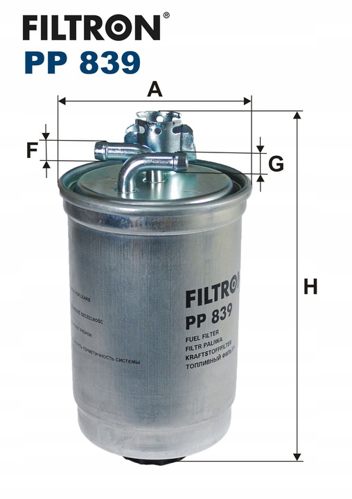 Filtron PP 839 Filtr paliwa SEAT VW