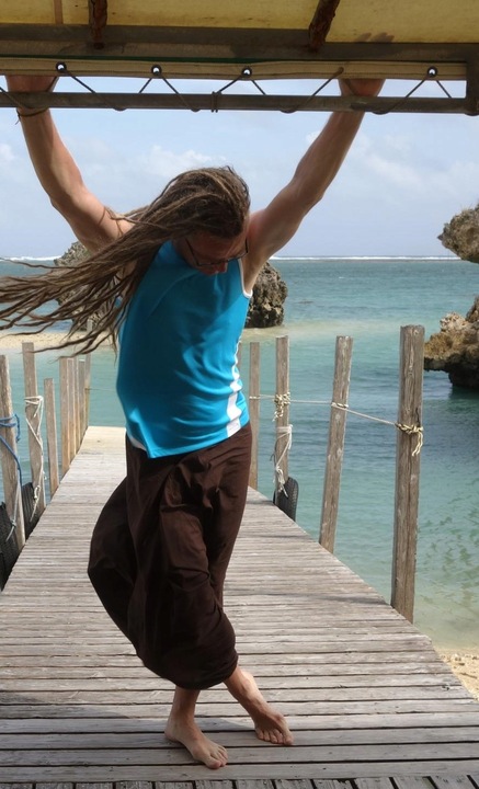 Unisex, szarawary z Indii, brąz kieszenie