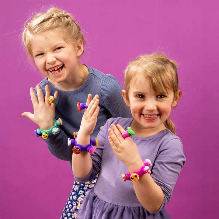 Biżuteria dla dzieci Plip Charms Zestaw różowy bransoletka FatBrainToy