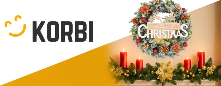 WIENIEC BOŻONARODZENIOWY ELEGANCKA DEKORACJA ŚWIĄTECZNA CZERWONY WZ9 40CM