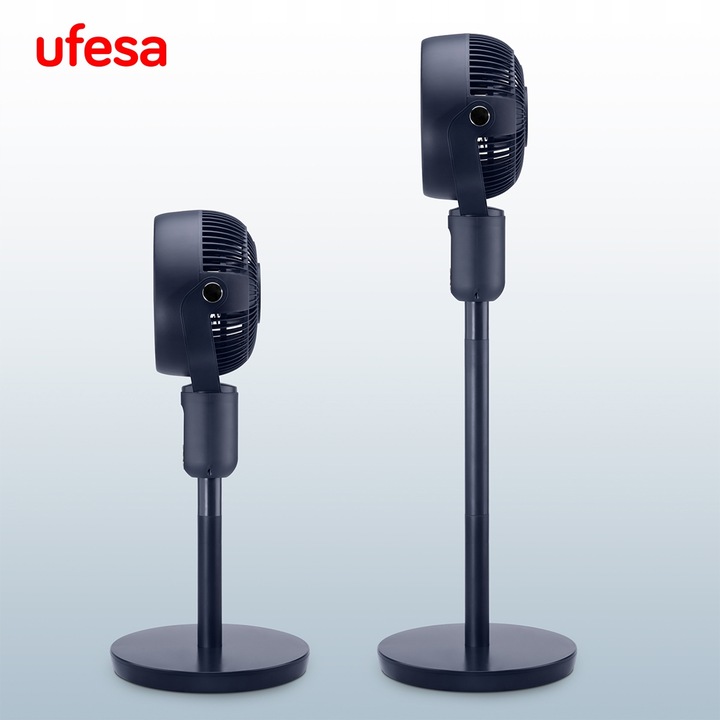 WENTYLATOR STOJĄCY UFESA CYRKULATOR OSCYLACJA 3D 3 TRYBY 50W TIMER PILOT