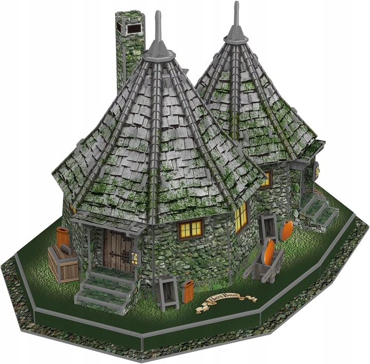 HARRY POTTER PUZZLE 3D CHATKA HAGRIDA 101 ELEMENTÓW