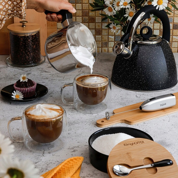 Duże SZKLANKI TERMICZNE do kawy 350ml komplet szklanek 2 szt. Sublime Mona