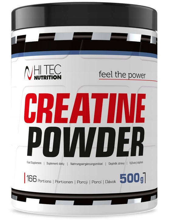 HI TEC Creatine Powder- 500g MONOHYDRAT MASA SIŁA