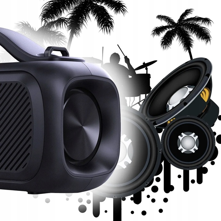 Głośnik Bluetooth Przenośny MANTA SPK216 USB GOODRAM 32GB XBASS Radio TWS