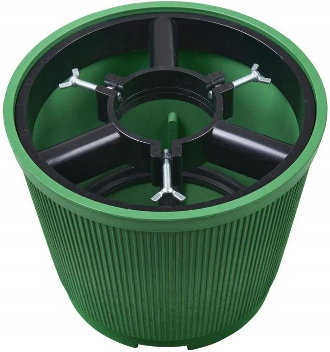STOJAK NA CHOINKĘ ZIELONY REGULOWANY 2W1 Z POJEMNIKIEM NA WODĘ 31 CM