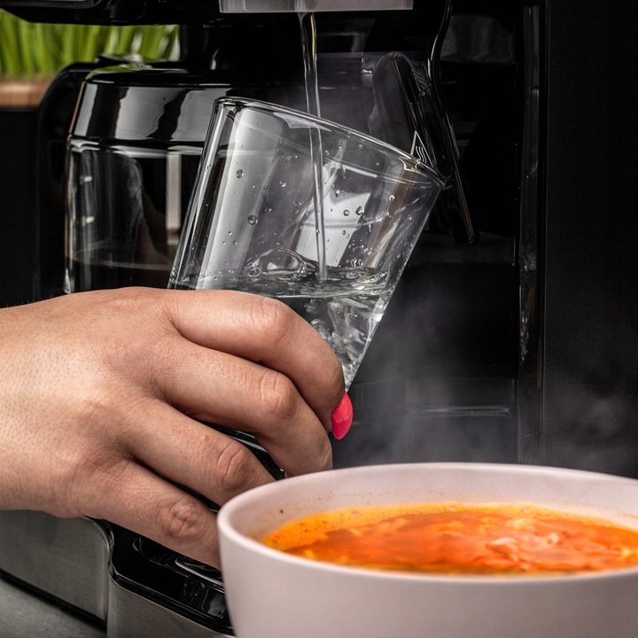 Ekspres przelewowy kawy 2w1 Yoer 1900W +Dystrybutor wody na herbatę +Timer