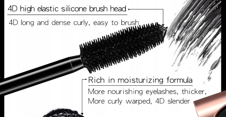4D TUSZ DO RZĘS Jedwab wydłużający MASKARA mascara