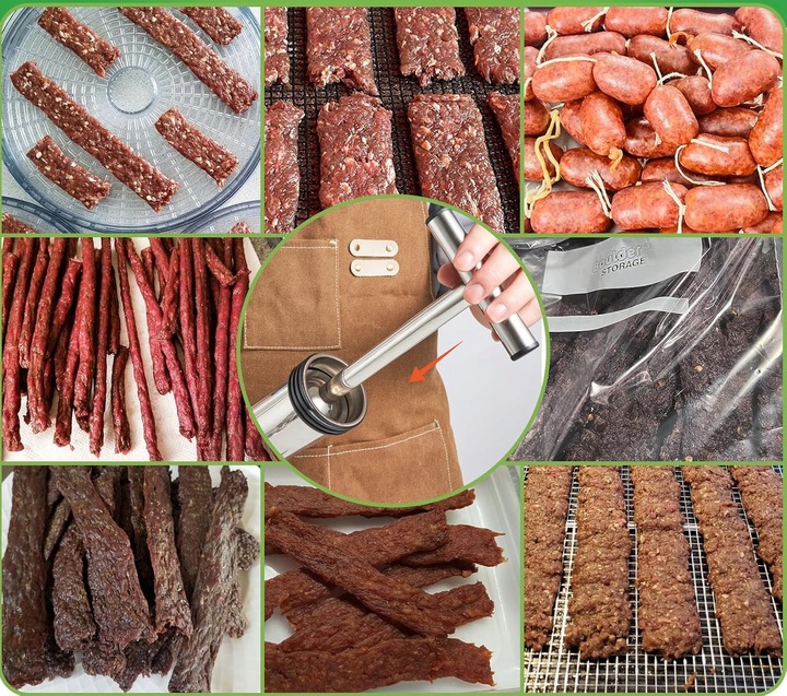 NADZIEWARKA DO KIEŁBASY I JERKY WIELOFUNKCYJNY MASZYNKA DO KIEŁBAS SZPRYCA