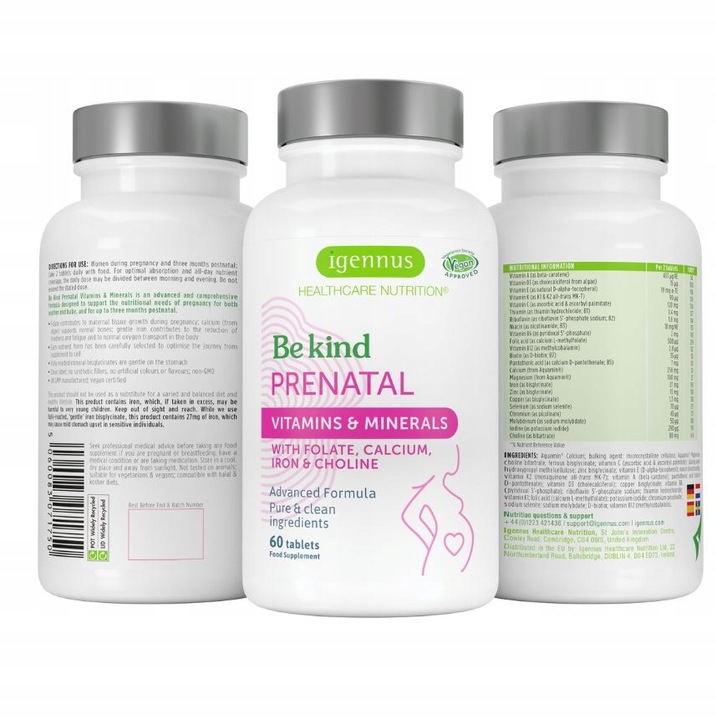 Kompleks witamin DLA KOBIET w CIĄŻY karmiących WAPŃ witamina C KWAS FOLIOWY