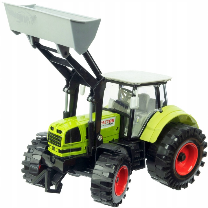 Duży Traktor z Przyczepą Ciągnik NAPĘD Ruchome elementy Otwierane drzwi