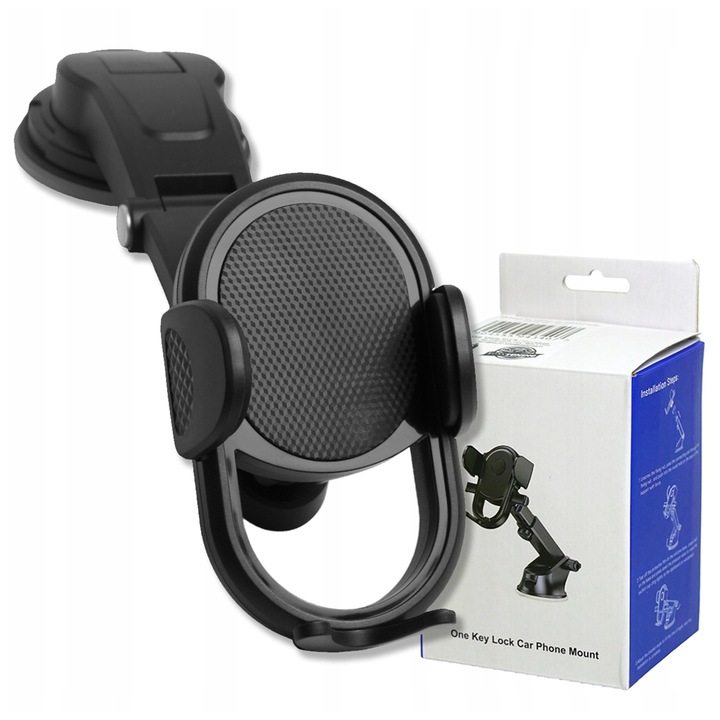 MOCNY REGULOWANY UCHWYT DO SAMOCHODU NA TELEFON NA KOKPIT DO TELEFONU