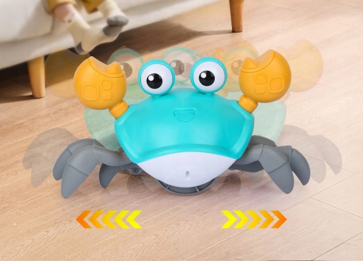 KRAB ŁAZIK PEŁZAJĄCY INTERAKTYWNY Z DZWIĘKIEM i ŚWIATŁEM LED