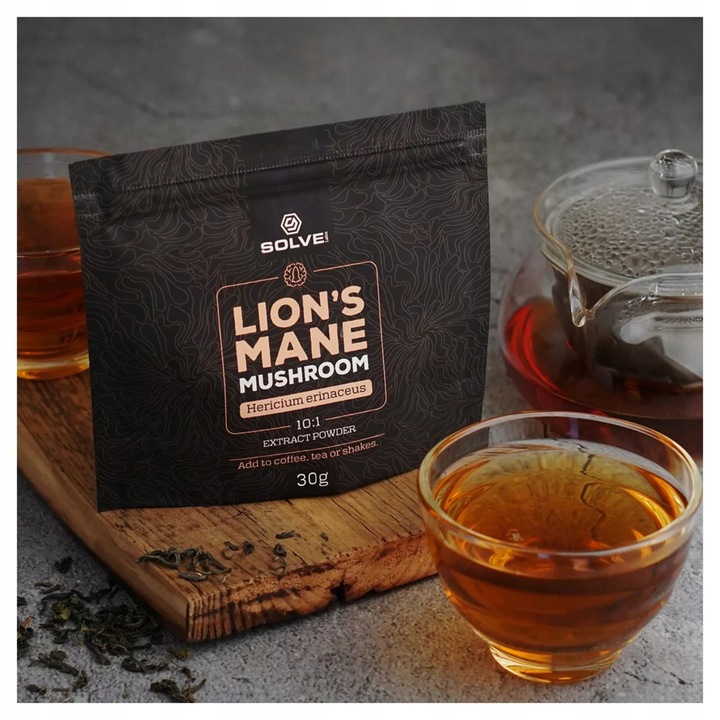 LION'S MANE Soplówka Jeżowata 10:1 30g SOLVE LABS Pamięć Koncentracja