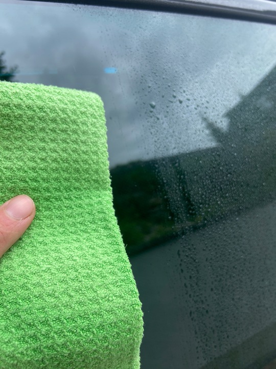 CarGlowGoods Storm mikrofibra waflowa do szyb w aucie szkła okien 40x40 3x