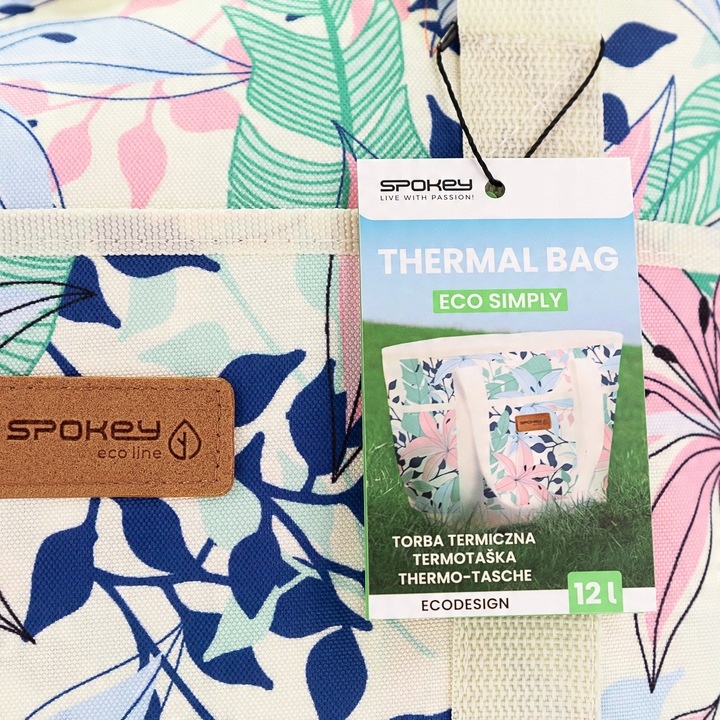 Torba plażowa termiczna chłodząca pojemna12L 39x15x27cm SPOKEY ECO SIMPLY