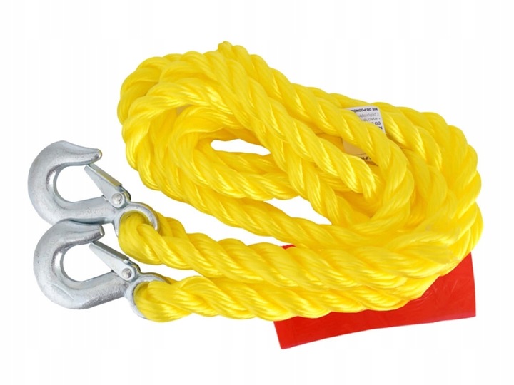 LINKA HOLOWNICZA DMC DO 3000 KG PLECIONA Z HAKAMI, 4 M, HEAVY DUTY