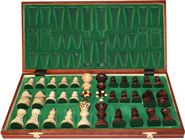 SZACHY AMBASADOR ORYGINAŁ 54 x 54 cm PUDEŁKO LUX