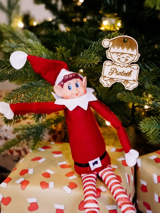 ELF PSOTNIK FIGURKA ZESTAW TABLICZKI DRZWI ZADANIA ADWENTOWE PAKA GADŻETY