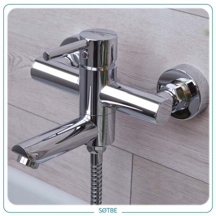 Bateria wannowa z chowaną wylewką Kran do wanny i prysznica składany SOTBE