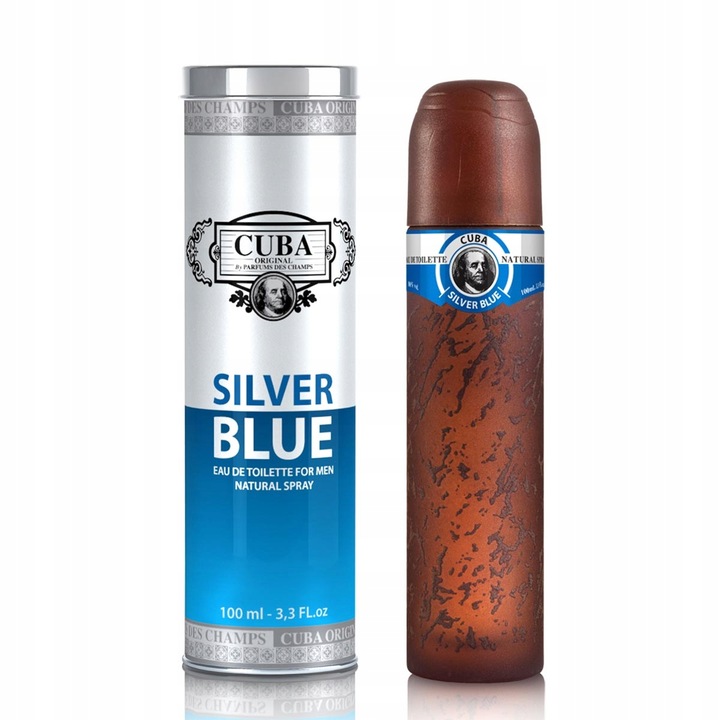 CUBA EDT MEN SILVER BLUE 100ML