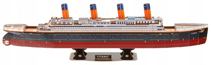 Puzzle Przestrzenne 3D Titanic Duży Okręt Statek 116 Elementów 81 cm