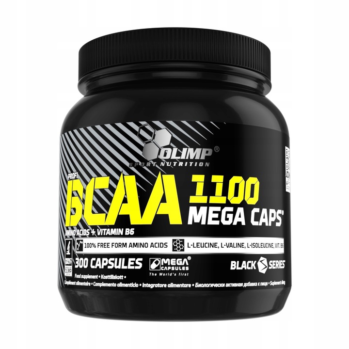 OLIMP BCAA 1100 MEGA CAPS 300caps AMINOKWASY EAA
